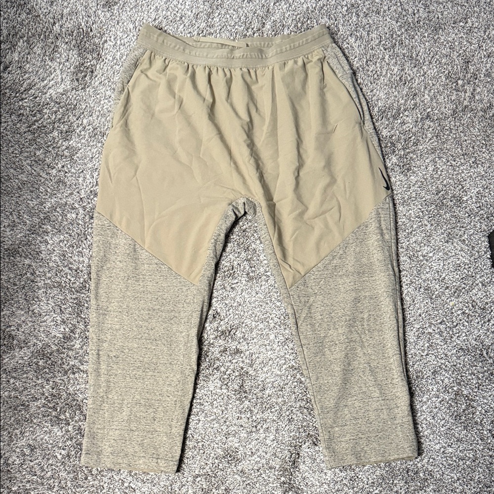 Nike Men's Beige and Gray Joggers